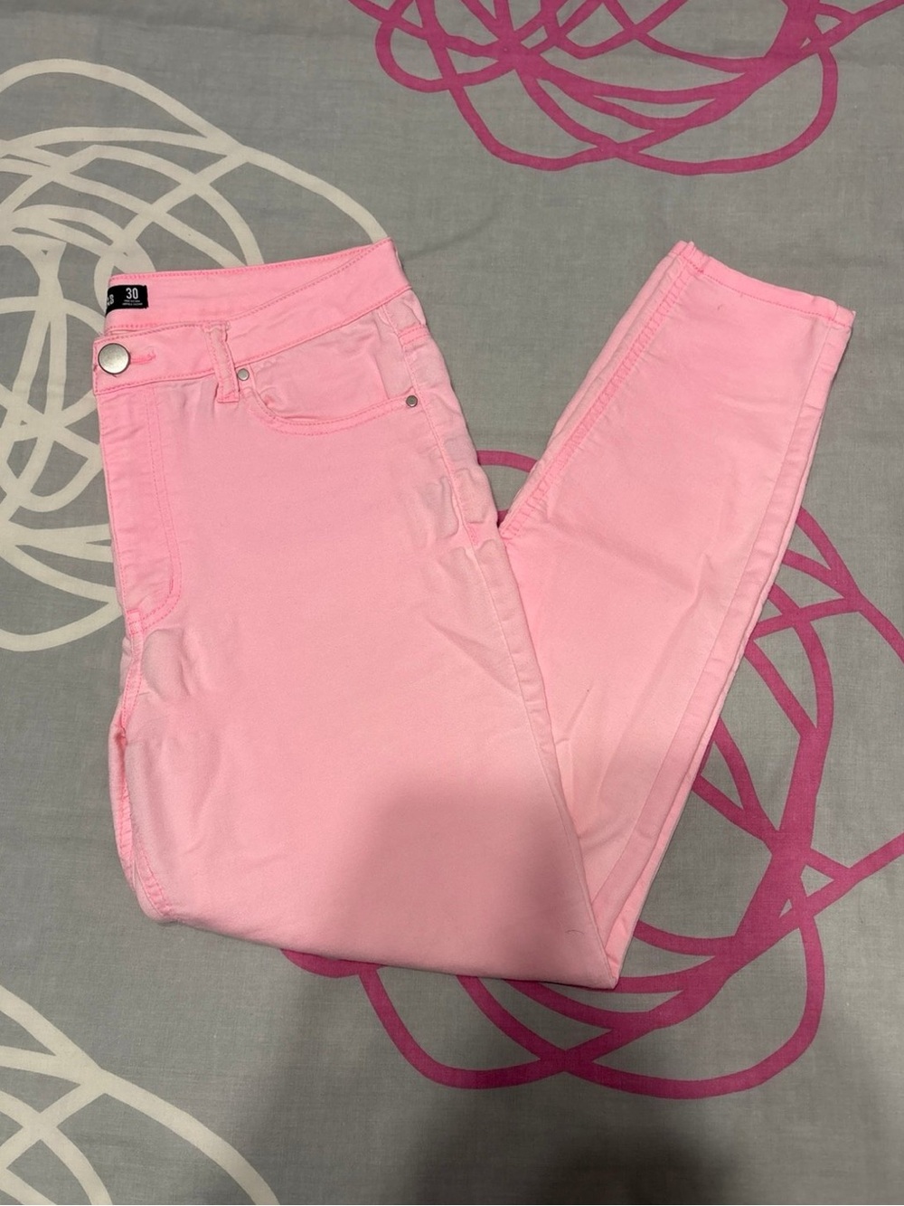 Design Lab Pink Skinny Jeans
